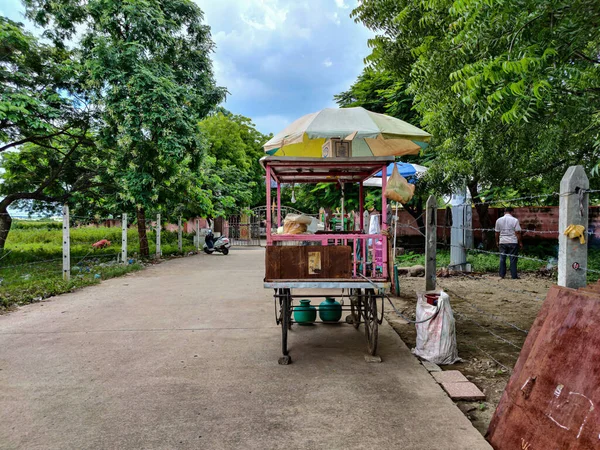 Gulbarga India October 1St 2021 Stock Photo Food Stall Snacks — Fotografie, imagine de stoc