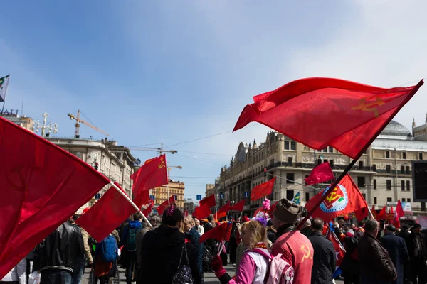 Maj demonstration — Stockfoto