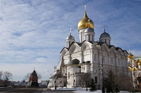 Moskva, Kreml, archangelic katedralen. Royaltyfria Stockbilder