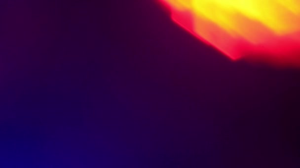 Resumen del foco led RGB parpadeante en la noche — Vídeos de Stock