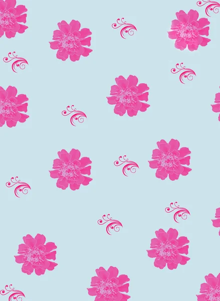 çiçekli mavi kağıt