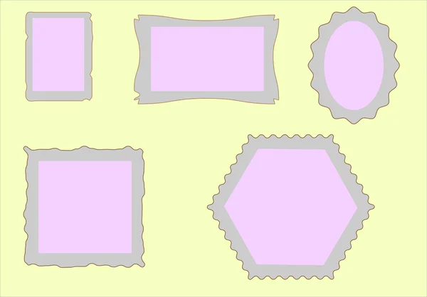 Fotoğraf ve pastel tonlarda davetler için çerçeve