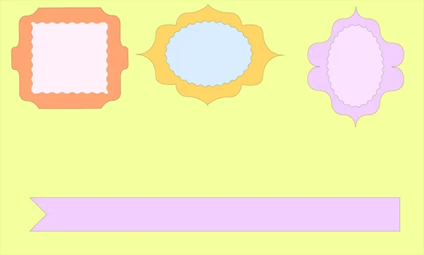 Fotoğraf ve pastel tonlarda davetler için çerçeve