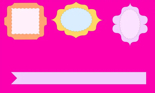 Fotoğraf ve pastel tonlarda davetler için çerçeve