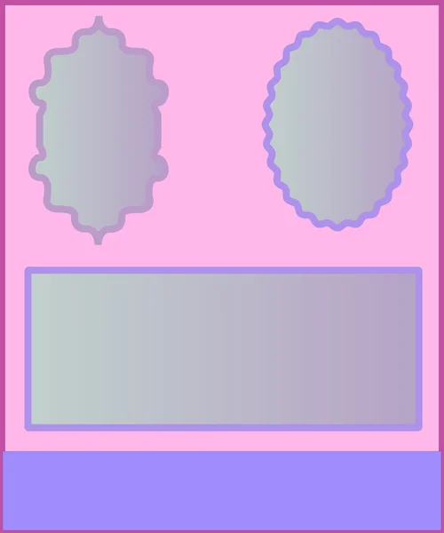 Fotoğraf ve pastel tonlarda davetler için çerçeve
