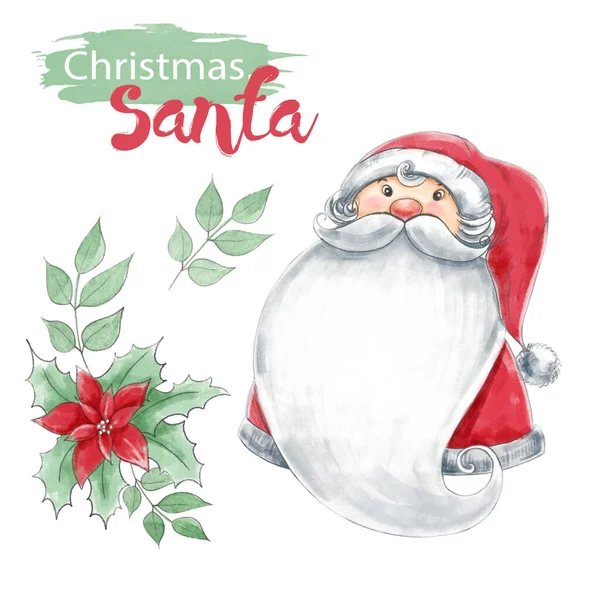 Dijital suluboya resim Noel Baba