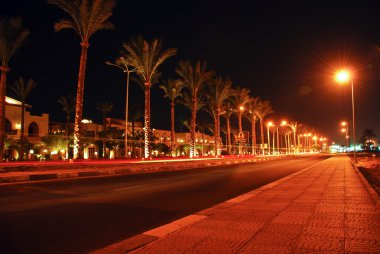 bir sharm el-Sheikh gece görünümü