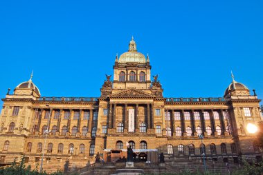 Main building of the National Museum in Prague clipart