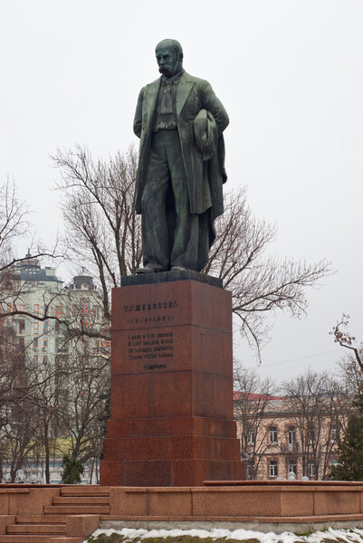 Советский памятник Шевченко в Киеве, Украина
