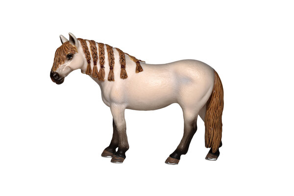 Toy horse isolated on white
