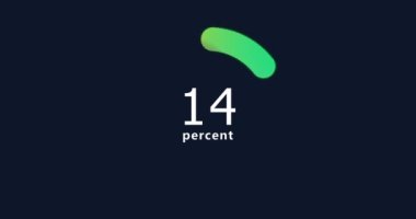 Donut turtası çizelgesi 2D animasyon. İstatistikler, artış, büyüme, artış. İş ve finans teması. 4K çözünürlük videosu % 70 elementli soyut turta grafiği