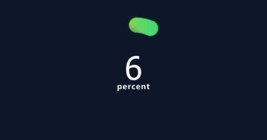 Donut turtası çizelgesi 2D animasyon. İstatistikler, artış, büyüme, artış. İş ve finans teması. 4K çözünürlük videosu % 30 unsurlu soyut turta grafiği.