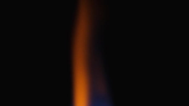 Gas stove being turned on isolated on black background. Natural gas deficit concept. Full HD slow motion video. — Stock videók
