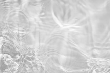 Su dokusuna yansıyan güneş ışığı, fotoğraf ya da maket için suyun üzerini örtüyor. Işığın dalga kırılma etkisiyle organik açık gri gölge etkisi. Kopyalama alanı olan pankart.