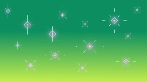 Fondo Festivo Transición Con Estrellas Brillantes Animación Mágica — Vídeo de stock