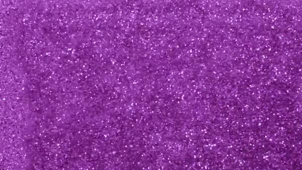 Purple Sparkle Gloeiende Deeltjes Golf Licht Abstracte Achtergrond Glanzende Glitter — Stockvideo