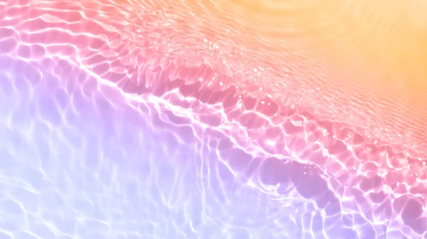 Serum Water Texture Close Bright Blue Pink Orange Gradient Liquid — Stock Photo, Image