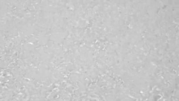 Transparent Clear Calm Water Surface Texture Waves Splashes Bubbles Trendy — Vídeo de stock