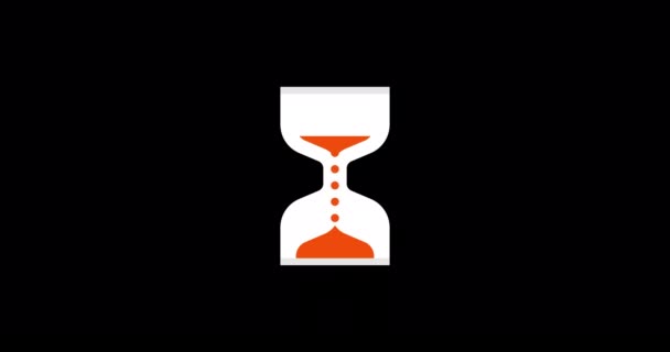 Hourglass Loading Cursor Animation Loop Animation Hourglass Loader Resolution Animation — Vídeo de Stock