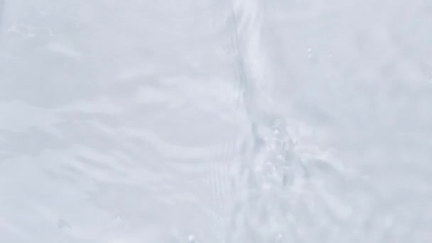 Vista Cerca Textura Del Agua Con Olas Efecto Superposición Agua — Vídeos de Stock