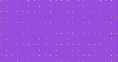 Sci-fi abstract 4K resolution animated background. Intro or transition with yellow dots that disappear and appear in random order on violet background.