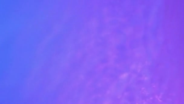 Neon Blue Pink Purple Water Gradient Texture Drops Splashes Waves — Stok video