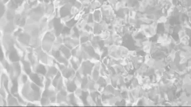 Transparent Clear Calm Water Surface Texture Waves Splashes Bubbles Trendy — Stockvideo