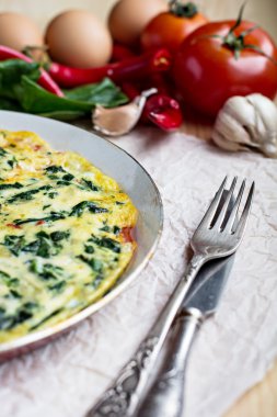 ıspanaklı omlet