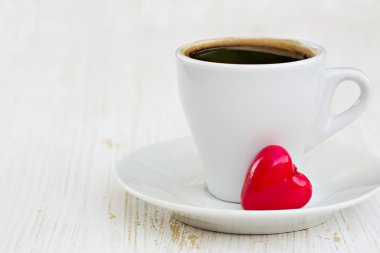 kahve fincanı ve kalp