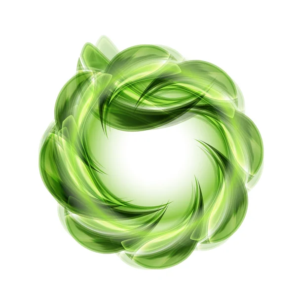 Zelená abstraktní objekt — Stockový vektor