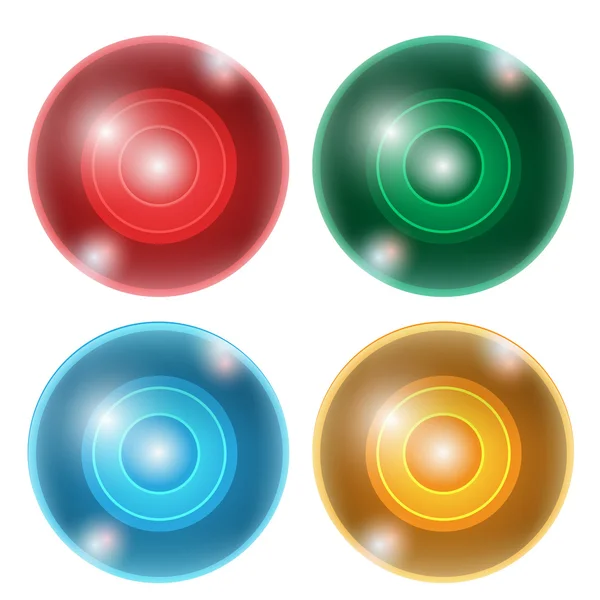 Quatre balles abstraites — Image vectorielle