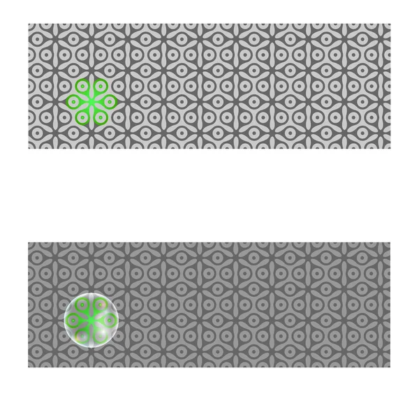Kaksi abstraktia banneria — vektorikuva