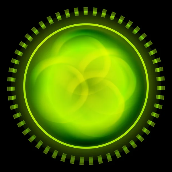 Green abstract circle — Stock Vector