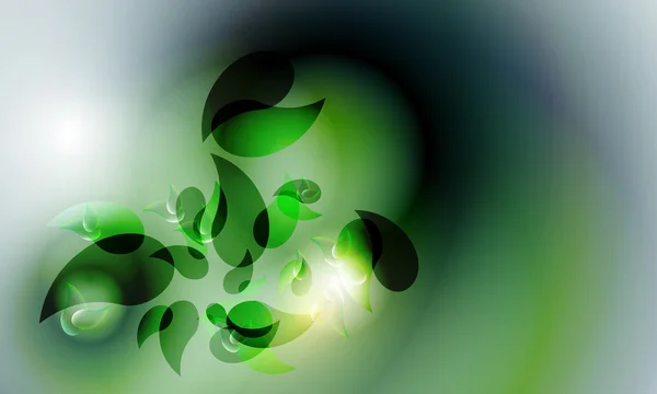 緑のアブストラクトベクトル背景 — ストックベクタ