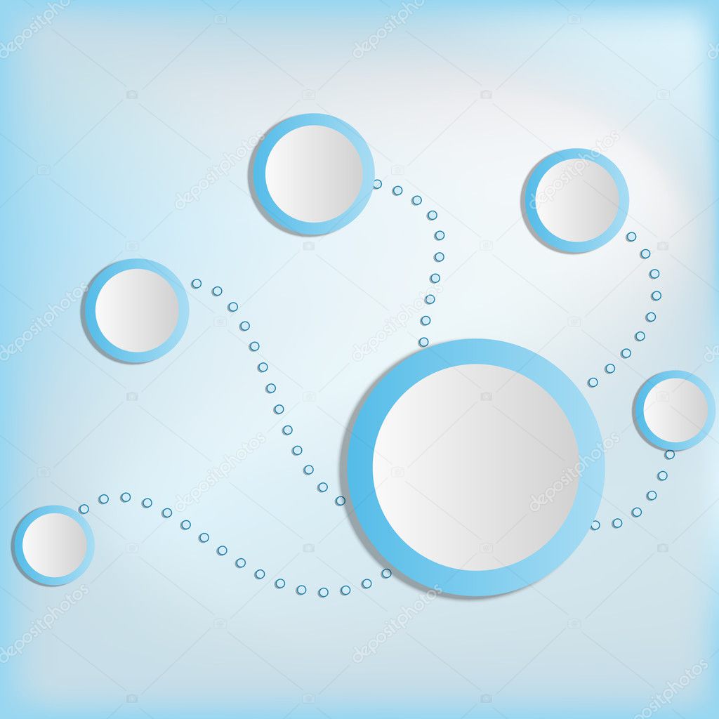 blue circle background