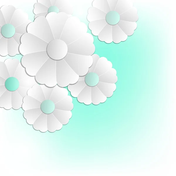 灰色の抽象的な花の背景 — ストックベクタ