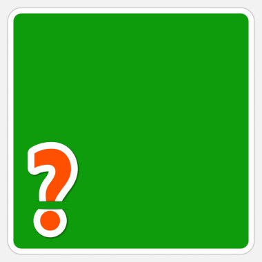 soru işareti içeren metin kutusu