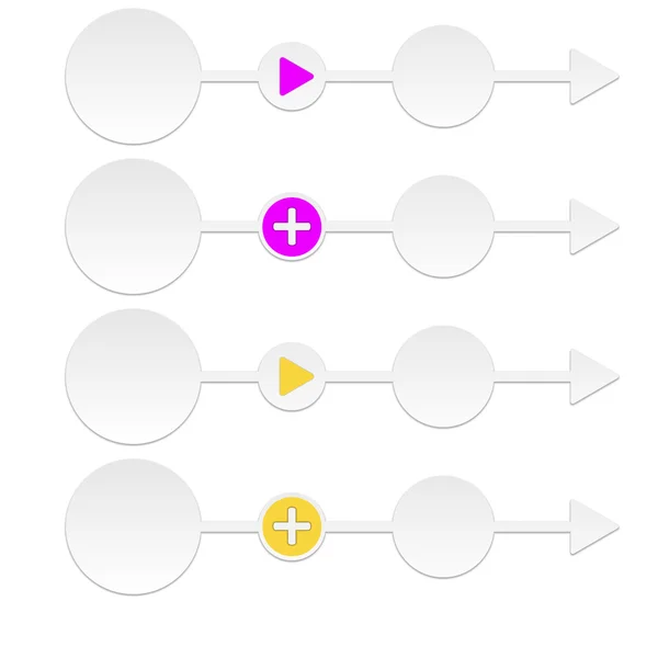 Abstracte pijlen met bubble — Stockvector