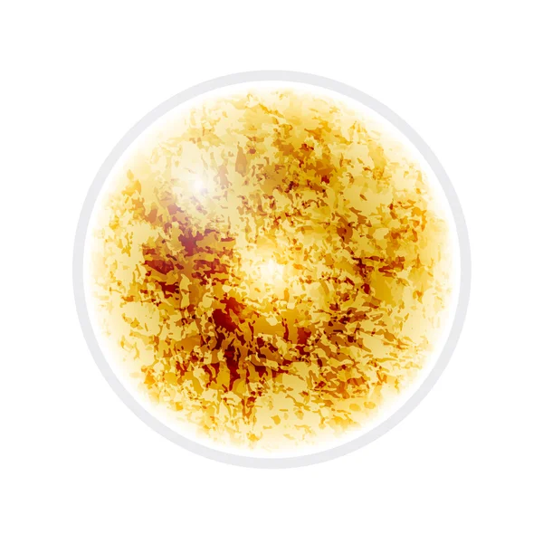 黄色の抽象的なボール — ストックベクタ