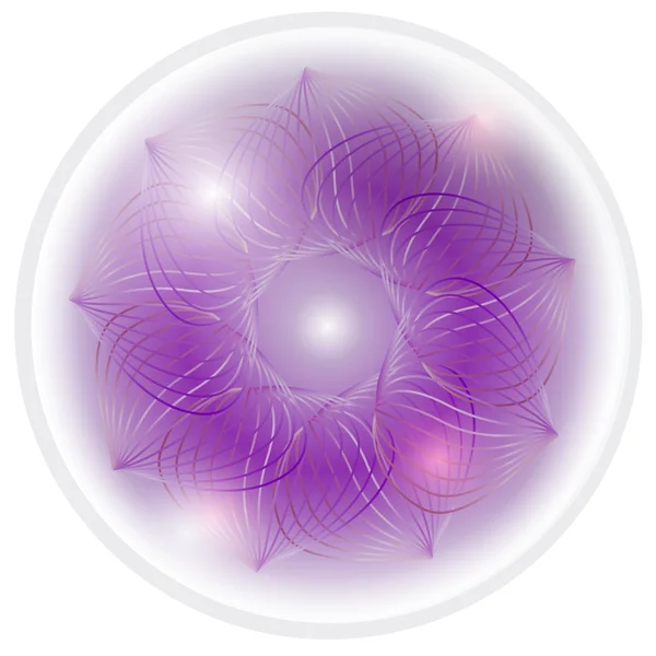 Fleur abstraite violette — Image vectorielle