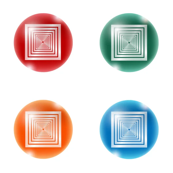 Set abstract ball — Stock Vector