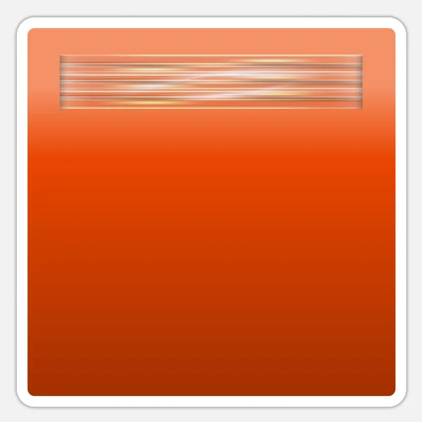 Rotes Textfeld mit Leuchtfeld — Stockvektor