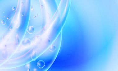 Mavi vektör arka plan balon