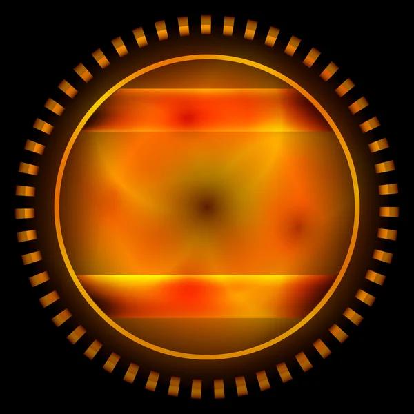 Objeto círculo abstracto naranja — Archivo Imágenes Vectoriales