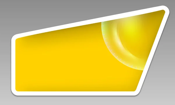 Zone de texte jaune — Image vectorielle