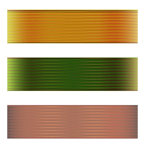 Trois bannière abstraite — Image vectorielle