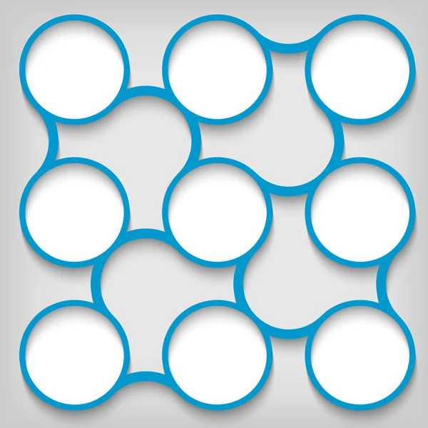 Objet abstrait bleu — Image vectorielle