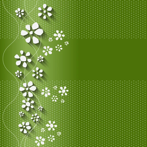 Vector abstracto fondo floral — Vector de stock