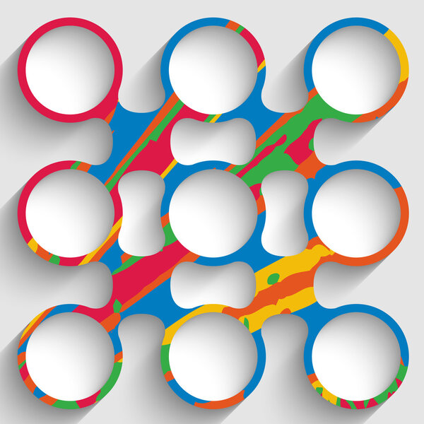 Красочный абстрактный круглый объект
