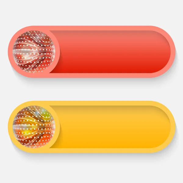 两个矢量抽象按钮 — 图库矢量图片